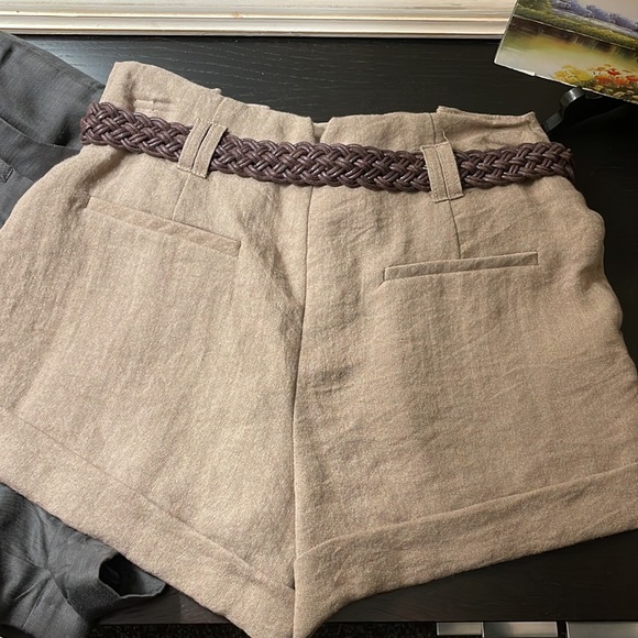 Forever 21, 2 pairs high waisted shorts with matching belts. - Picture 2 of 8